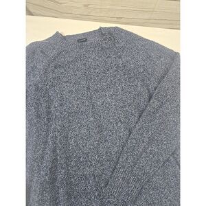 J. Crew Sweater Mens Extra‎ Large Blue 100% Lambswool Pullover Long Sleeves